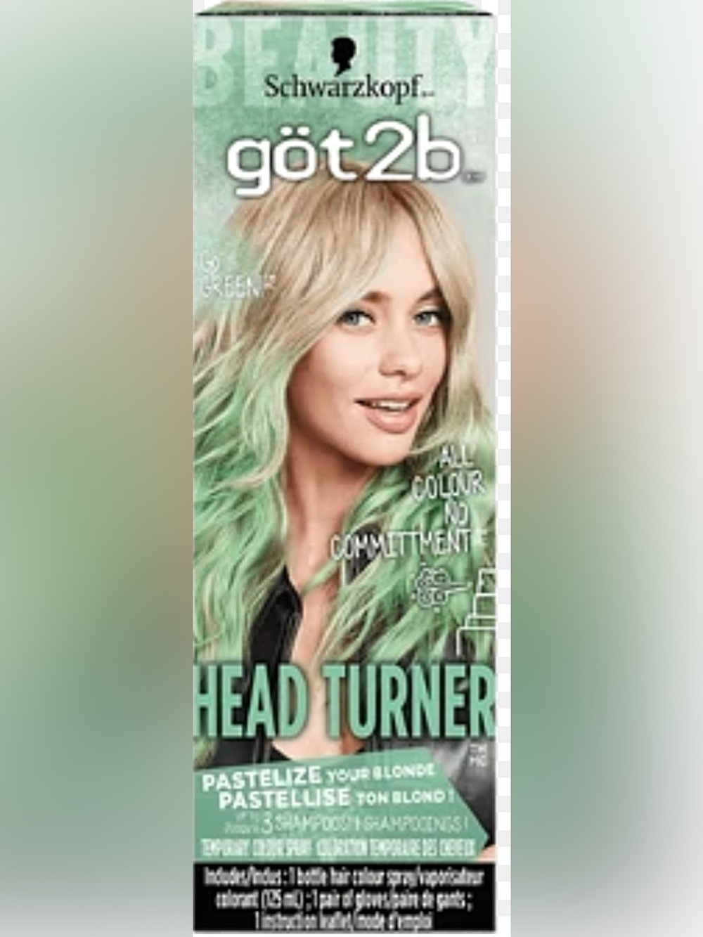 🆕 Head Turner Pastel Mint Temporary Hair Color